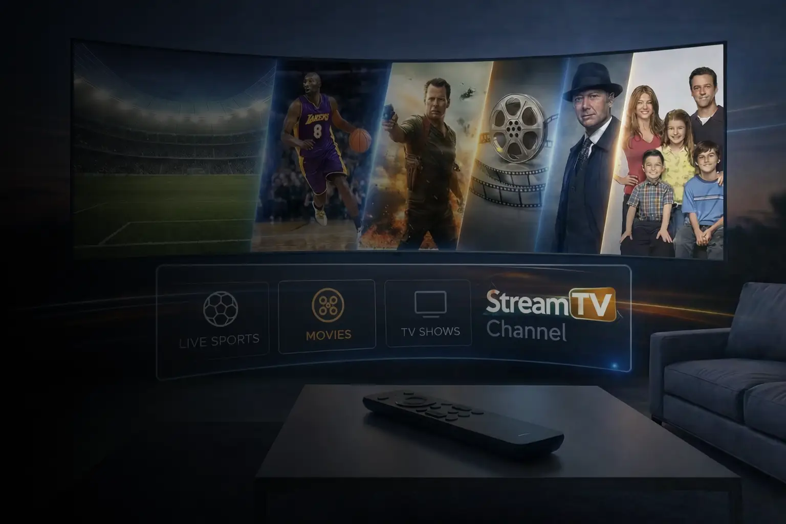 Live TV channels, sports and news on StreamTV Channel